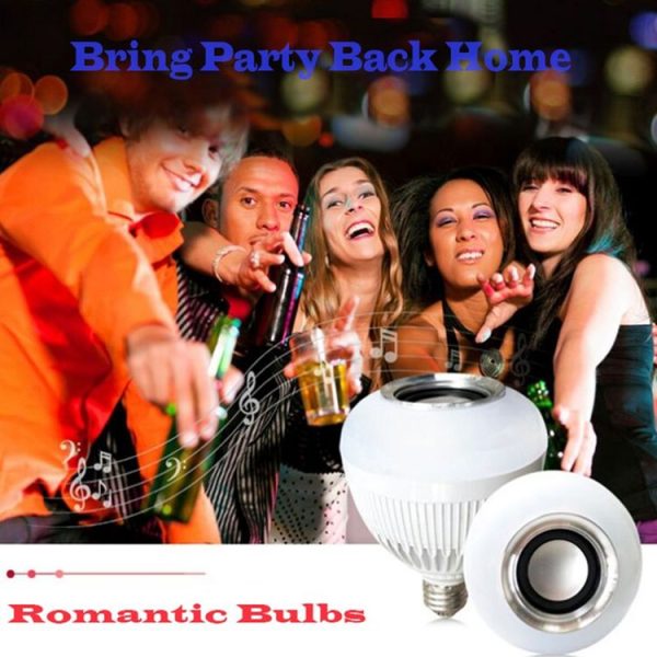 12W RGB LED Bluetooth Speaker Light, E27 Energy Saving Lamps with Remote Controller, AC 100-240V - Image 13