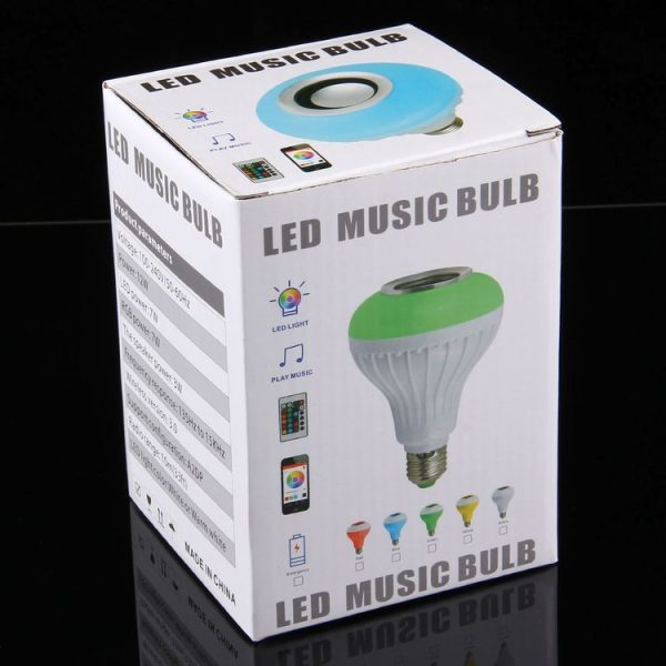 12W RGB LED Bluetooth Speaker Light, E27 Energy Saving Lamps with Remote Controller, AC 100-240V - Image 7