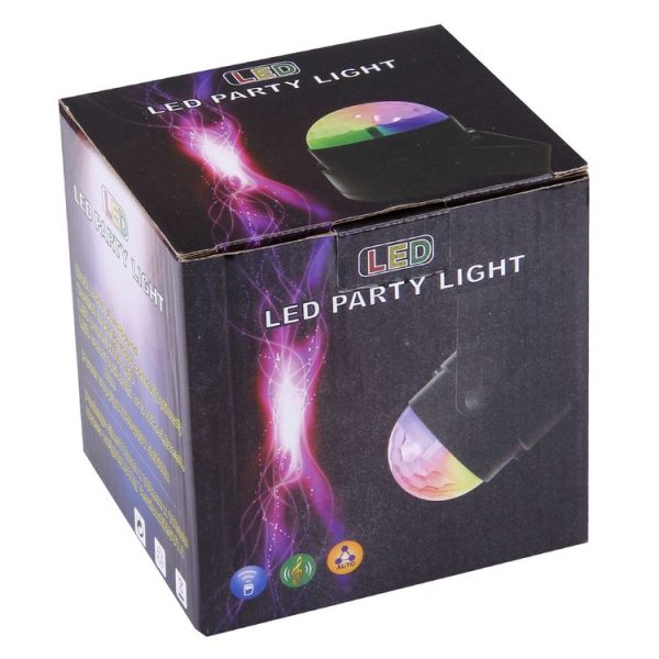 1W x 3 Mini Rotating Magic Ball LED Stage Light, with Remote Control, EU Plug - Image 7