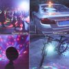 3W Mini 3ATM water resistant Rotating Magic Ball LED Stage Light, with Bicycle Mount - Image 9