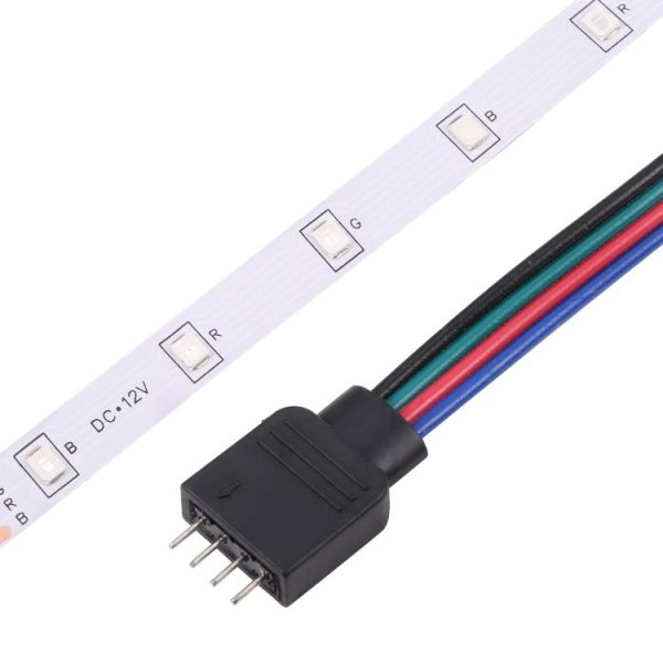 Bare Board 2835 SMD RGB LED Rope Light, 60 LED / m, Length: 5m, 12V 2A 100-240V, with 24-key Remote Control (EU Plug) - Image 4