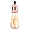 E27 Retro Vintage Screw Bulb Base Lamp Bulb Holder, Not Included Light Bulb, AC 85-265V (Rose Gold) - Image 6
