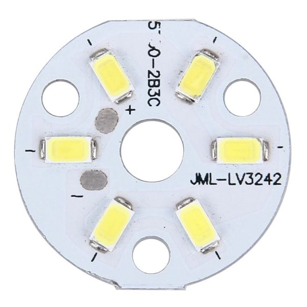10 PCS 3W SMD 5730 Aluminum Base Light Panel, 6 LEDs 270 LM 3000-6500K, Diameter: 32mm - Image 2