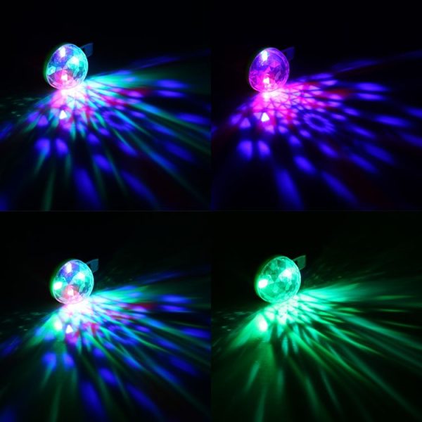 4W RGB Sound Control Mini Magic Ball LED Stage Lamp - Image 5