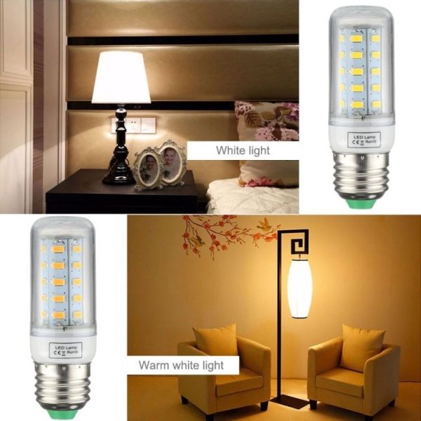 E27 36 LEDs 4W SMD 5730 LED Corn Light Energy-saving Lamp, AC 110-220V (White Light) - Image 6