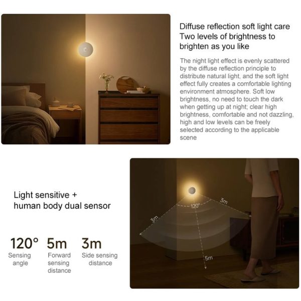 Original Xiaomi Mijia Night Light 3 Smart Induction Bedside Lamp - Image 4