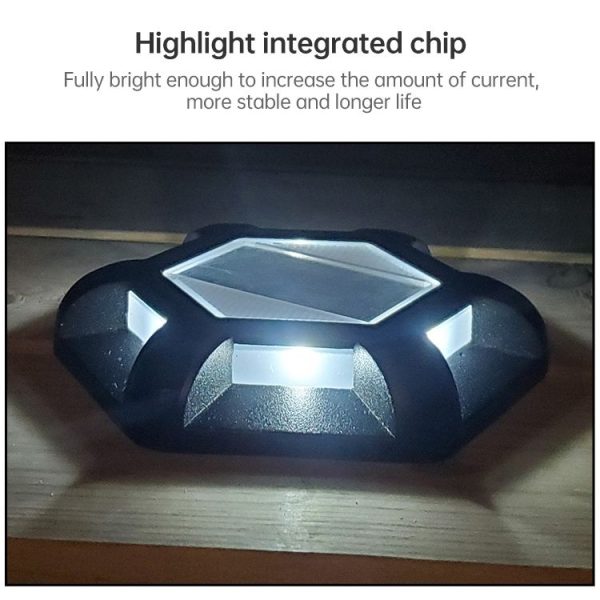 6 LEDs Outdoor Waterproof Aluminum Alloy High Compression Solar Buried Light Road Lighting Lamp, Color Temperature: 6000K (Black White Light) - Image 7