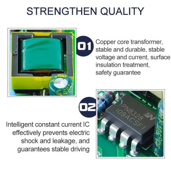 12-18W LED Driver Adapter Isolated Power Supply AC 85-265V to DC 36-65V - Image 3