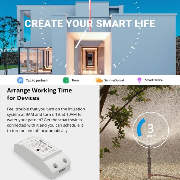 Sonoff Basic R2 eWelink Phone APP WiFi 2.4GHz DIY Smart LED Switch Remote Controller Module, Support Alexa Echo & Google Home Voice Control, AC 90-250V - Image 6