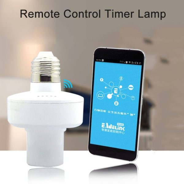 Sonoff Slampher RF eWelink Phone APP WiFi 2.4GHz E27 Smart Light Lamp Bulb Holder with Alexa Echo Voice Control & Google Home for Smart Home, AC 90-250V - Image 5