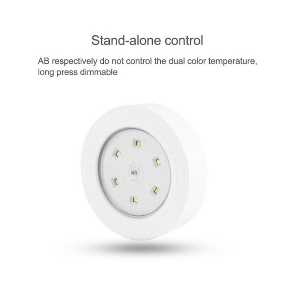 Warm White / White / Yellow Light LED Night Light, 6 LEDs Decoration Light for Car, Hotel, Corridor, Exhibition Hall, Wardrobe (Black) - Image 3
