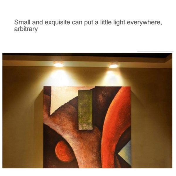 Warm White / White / Yellow Light LED Night Light, 6 LEDs Decoration Light for Car, Hotel, Corridor, Exhibition Hall, Wardrobe (Black) - Image 7