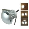 3W LED Embedded Polarized Buried Lamp IP67 Waterproof Turtle Shell Lamp Outdoor Garden Lawn Lamp, Warm Light 3000K Q1 One-way Light