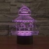 Amusement Park Style 3D Touch Switch Control LED Light, 7 Color Discoloration Creative Visual Stereo Lamp Desk Lamp Night Light - Image 12