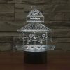 Amusement Park Style 3D Touch Switch Control LED Light, 7 Color Discoloration Creative Visual Stereo Lamp Desk Lamp Night Light - Image 13