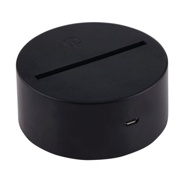 Amusement Park Style 3D Touch Switch Control LED Light, 7 Color Discoloration Creative Visual Stereo Lamp Desk Lamp Night Light - Image 2