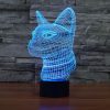 Side Face Cat Style 3D Touch Switch Control LED Light, 7 Color Discoloration Creative Visual Stereo Lamp Desk Lamp Night Light - Image 9