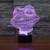 Frog Style 3D Touch Switch Control LED Light, 7 Color Discoloration Creative Visual Stereo Lamp Desk Lamp Night Light - Image 12