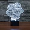 Frog Style 3D Touch Switch Control LED Light, 7 Color Discoloration Creative Visual Stereo Lamp Desk Lamp Night Light - Image 13