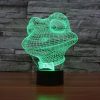 Frog Style 3D Touch Switch Control LED Light, 7 Color Discoloration Creative Visual Stereo Lamp Desk Lamp Night Light - Image 8