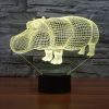 Rhino Style 3D Touch Switch Control LED Light, 7 Color Discoloration Creative Visual Stereo Lamp Desk Lamp Night Light - Image 10
