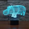 Rhino Style 3D Touch Switch Control LED Light, 7 Color Discoloration Creative Visual Stereo Lamp Desk Lamp Night Light - Image 11
