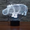 Rhino Style 3D Touch Switch Control LED Light, 7 Color Discoloration Creative Visual Stereo Lamp Desk Lamp Night Light - Image 13