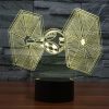 TIE Fighter Style 3D Touch Switch Control LED Light, 7 Color Discoloration Creative Visual Stereo Lamp Desk Lamp Night Light - Image 10