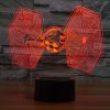 TIE Fighter Style 3D Touch Switch Control LED Light, 7 Color Discoloration Creative Visual Stereo Lamp Desk Lamp Night Light - Image 7