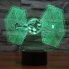 TIE Fighter Style 3D Touch Switch Control LED Light, 7 Color Discoloration Creative Visual Stereo Lamp Desk Lamp Night Light - Image 8
