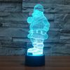 Santa Claus Style 3D Touch Switch Control LED Light, 7 Color Discoloration Creative Visual Stereo Lamp Desk Lamp Night Light - Image 11