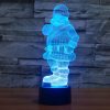 Santa Claus Style 3D Touch Switch Control LED Light, 7 Color Discoloration Creative Visual Stereo Lamp Desk Lamp Night Light - Image 9