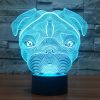 Dog Shape 3D Touch Switch Control LED Light, 7 Color Discoloration Creative Visual Stereo Lamp Desk Lamp Night Light - Image 13
