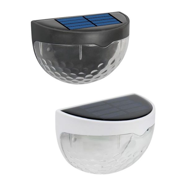 6 LED Outdoor Solar Water Drop Fence Light (Warm White) - Image 2
