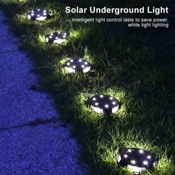 10 LEDs Solar Outdoor Garden Waterproof Buried Light - Image 5