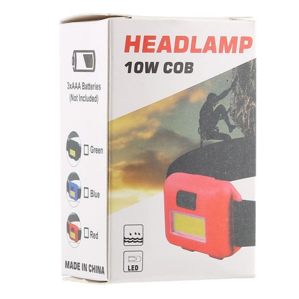 10W COB Headlamp LED Headband Light (Black) - Image 6