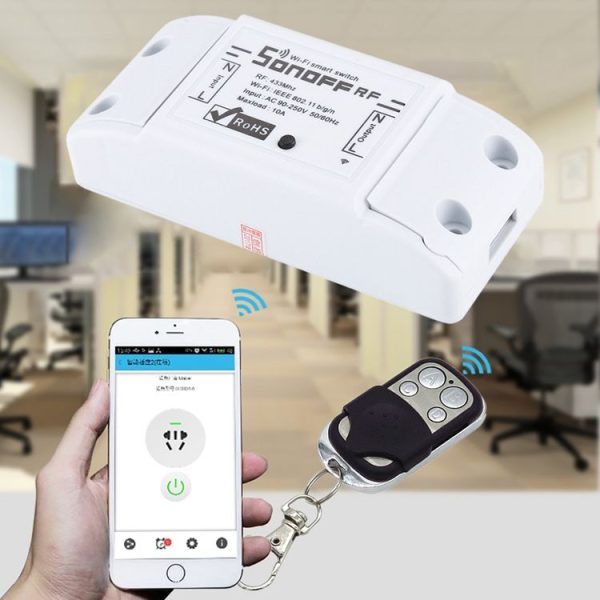 Sonoff 433MHz DIY WiFi Smart Wireless Remote Control Timer Module Power Switch with 4-keys Remote Control for Smart Home, Support iOS and Android - Image 6