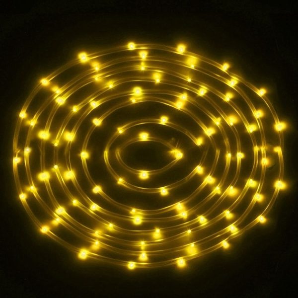 5m Casing Rope Light, Solar Panel water resistant 50 LED (Warm White) - Image 5