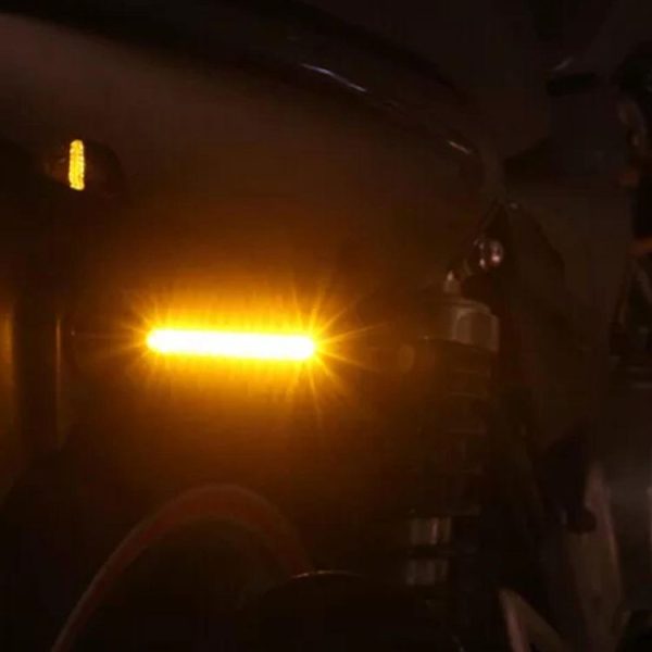4 PCS DC 12V Motorcycle 12-LED Turn Signal Indicators Blinker Light, (Yellow Light) - Image 7