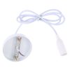 E14 Lamp Holder DIY Ceiling Chandelier Light Bulbs Screw Base Socket, Cable Length: 1m (White) - Image 2