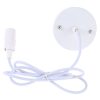 E14 Lamp Holder DIY Ceiling Chandelier Light Bulbs Screw Base Socket, Cable Length: 1m (White) - Image 3