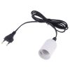 E27 Wire Cap Lamp Holder Chandelier Power Socket with 1.5m Extension Cable, EU Plug (White) - Image 2