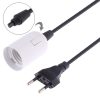 E27 Wire Cap Lamp Holder Chandelier Power Socket with 1.5m Extension Cable, EU Plug (White) - Image 3