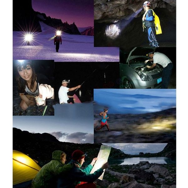 3W Water Resistant White Light LED HeadLamp, 120LM Outdoor Mini Light for Running / Fishing / Climbing - Image 7