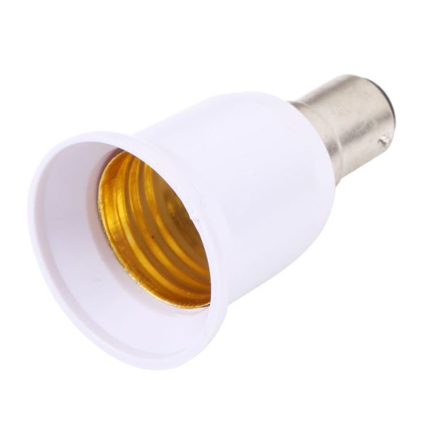 B15 to E27 Light Bulbs Adapter Converter (White) - Image 3