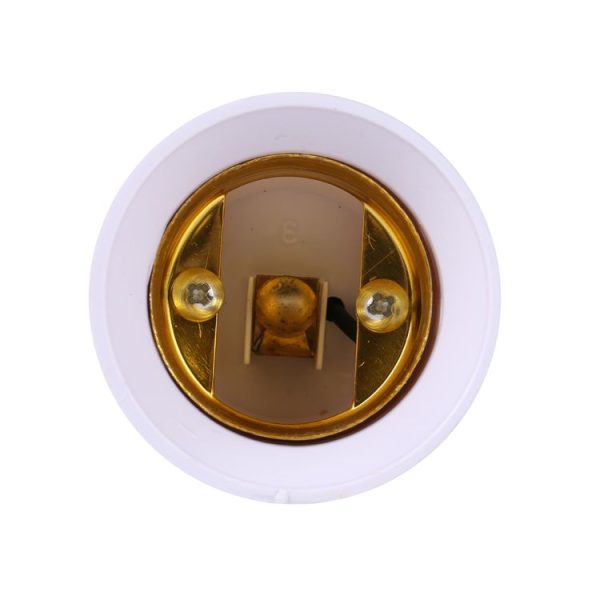 B15 to E27 Light Bulbs Adapter Converter (White) - Image 5