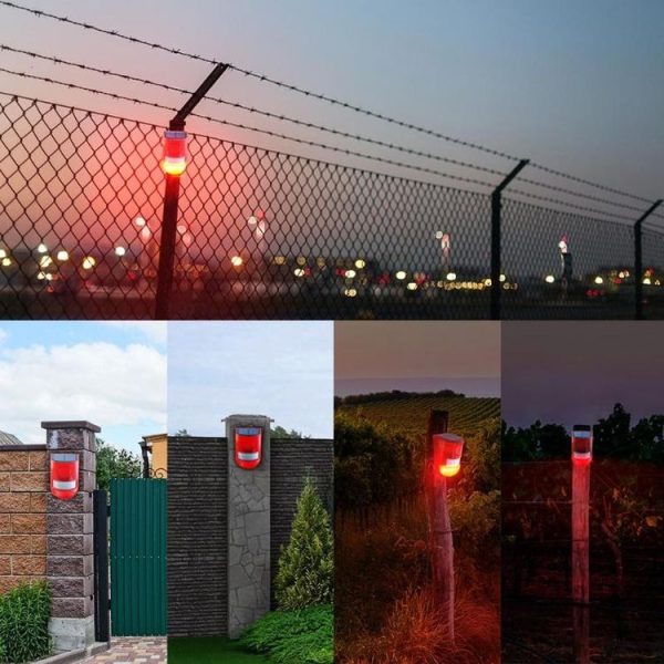 Solar Powered Sound-light Alarm Warning Light IP65 Waterproof 110 dB Burglar Alarm - Image 10