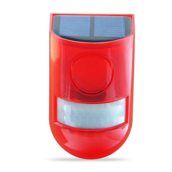 Solar Powered Sound-light Alarm Warning Light IP65 Waterproof 110 dB Burglar Alarm - Image 2