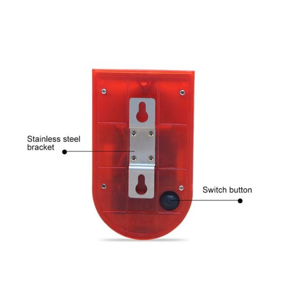 Solar Powered Sound-light Alarm Warning Light IP65 Waterproof 110 dB Burglar Alarm - Image 5
