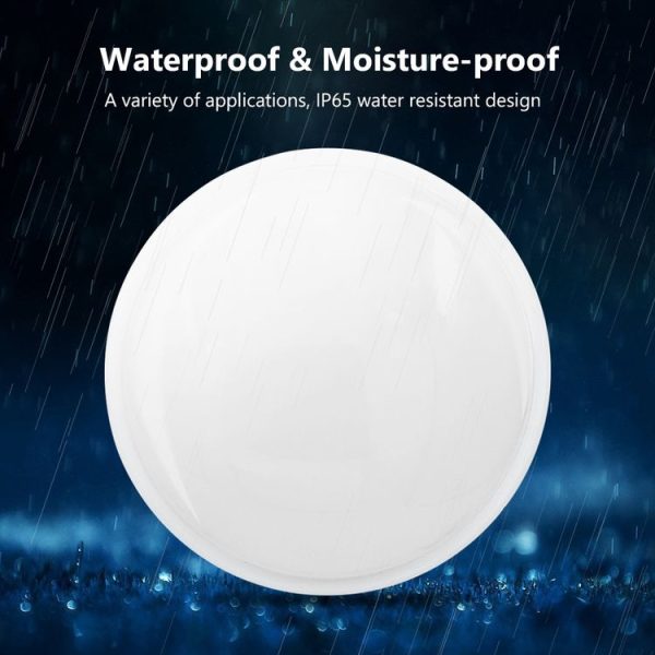 Round 16W 85-265V 1800LM LED Moisture-proof Lamp LED Wall Light (White) - Image 10